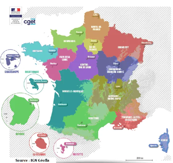Figure 4 : La nouvelle carte régionale 