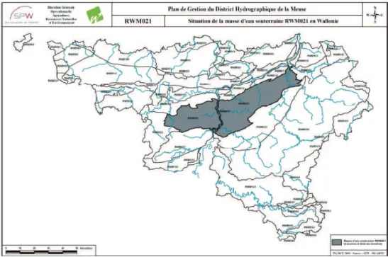 Fig. 8 – Localisation de la RWM 021 SPW 2010