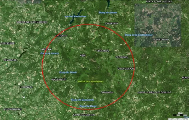 Figure 5 : Photos satellites de la seconde zone d'enquête Source Portail IGN