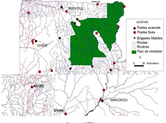 Figure 13: Présence des forces de défenses à Minkébé