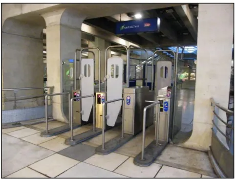Figure 6 : Barrière de contrôle des billets métro de paris (© fr.wikipedia.org) 