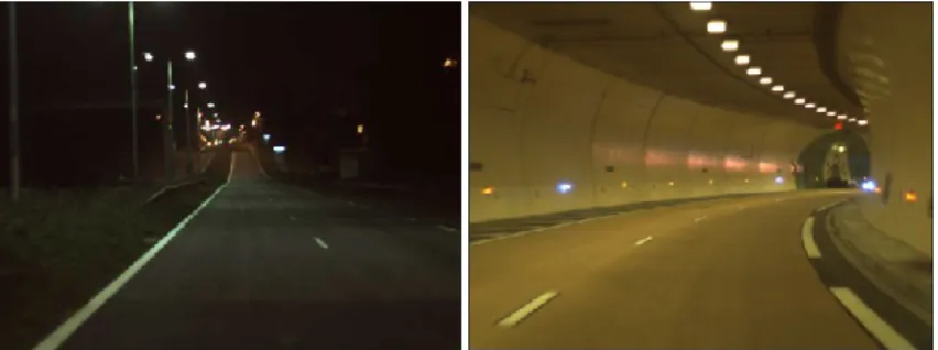 Figure 1 – Examples of road and tunnel lighting 
