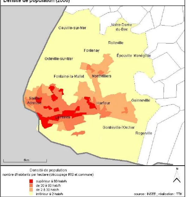 Figure 12 : Densité de population 
