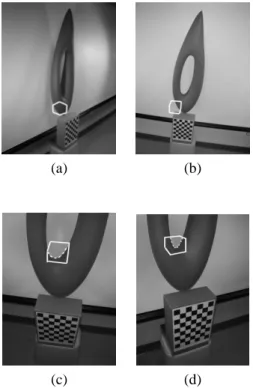 Fig. 3 is the image of the E object of interest. Our surface reconstruction algorithm assume a metrically  cal-ibrated sequence of images