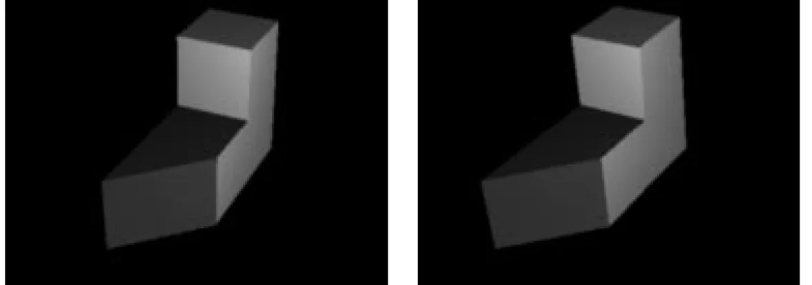 Figure 4: Stereo pair of a synthetic object.