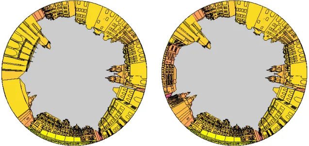 Fig. 4 – Comparison of old (left) and present (right) situation 