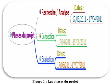 Figure 1 : Les phases du projet 