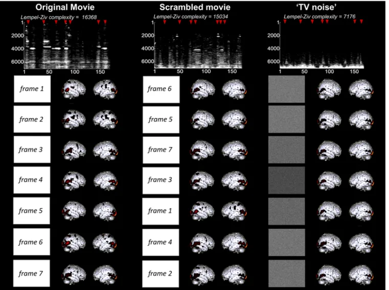 Fig 5. Lempel-Ziv complexity of brain activity correlates with stimulus set meaningfulness — comparison to the sequence mean