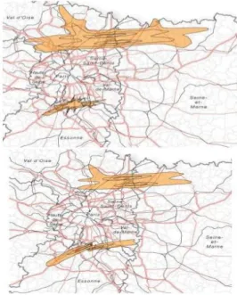 Figure 4. PEB et PGS des plateformes de Paris – Orly et de Roissy Charles de Gaulle en  2011 162 