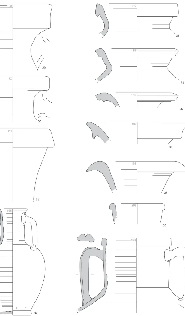 Fig. 8. Ceramica della fase B (AM). Scala 1/3.