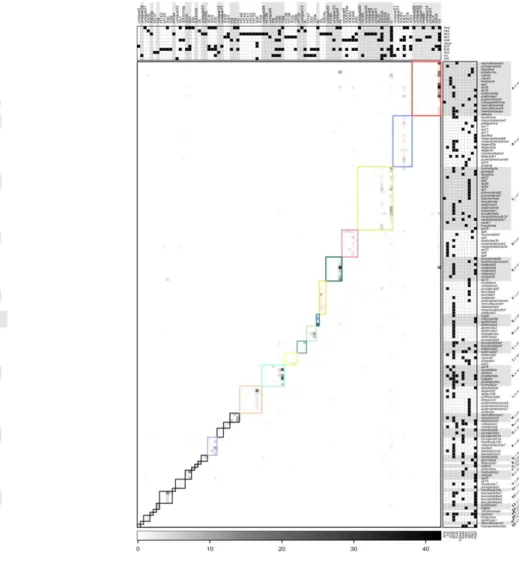 Figure 4. β-diversity decomposition analyses for sister species. In a), we show that variation  in cyanobionts between sister species can be better explained by richness/abundance 