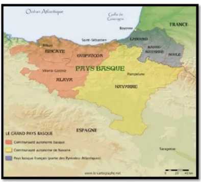 Figure 2 : Le territoire du Pays Basque 5 . 