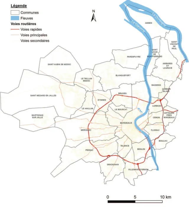 Illustration 1 : Représentation du territoire de La Cub 