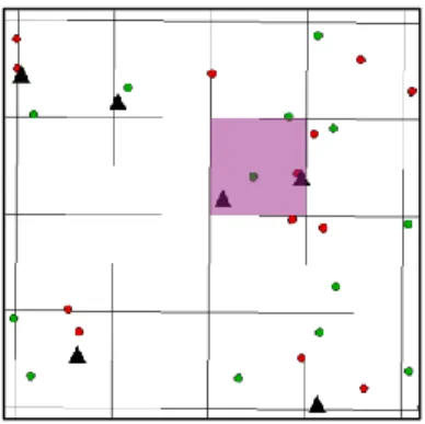 Figure 8 : Résultats de la première reconstruction : deux stations de refoulement appartiennent à la même maille