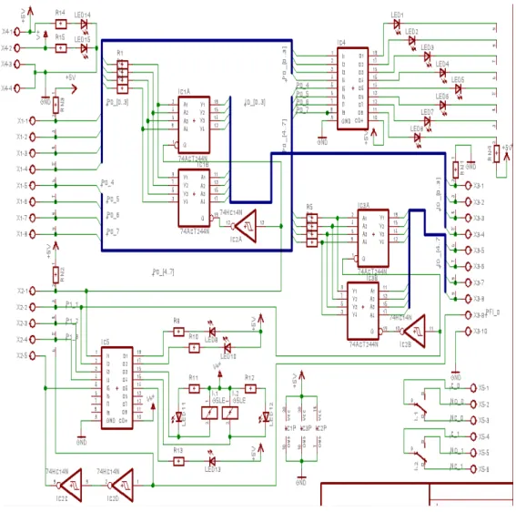 Fig II. 7 Schéma du circuit de protection de la NI DAQ6009 . 