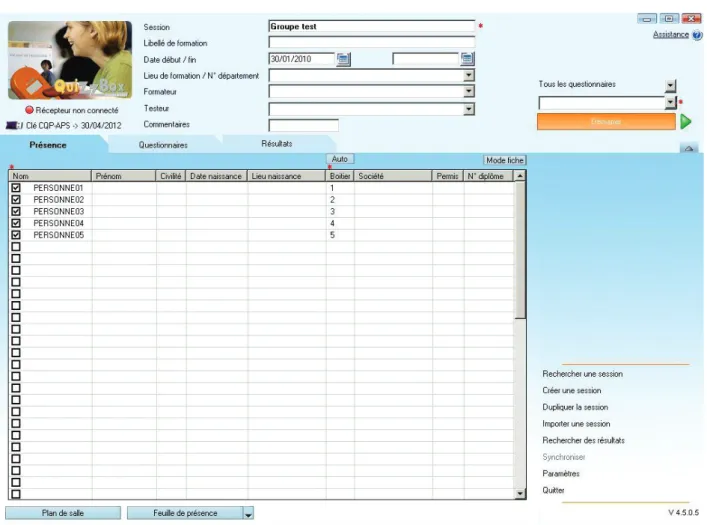 Fig. AN4.2 - Interface QB_Utilisateur V4 