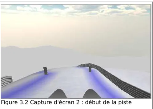 Figure 3.2 Capture d'écran 2 : début de la piste