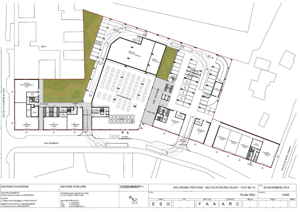 Figure n°2 : Plan des stationenments – Rez-de-chaussée 