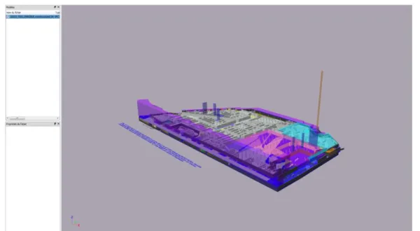 Figure 11 : Représentation de la maquette sur l’interface d’eveBIM  (Source personnelle) 