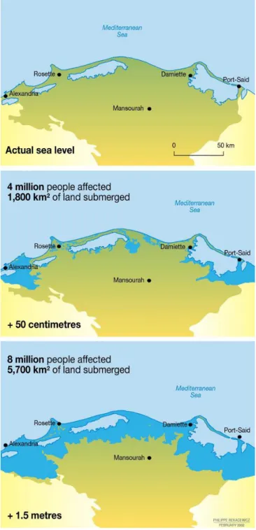 Figure 6.   Estimates for 21st century sea level rise from semi-empirical  models as compared to the IPCC Fourth Assessment Report [8]