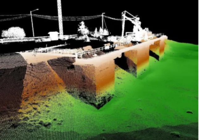 Figure 2: Combined multibeam and laser scanning dataset from Port of Rauma  SUPPLEMENTARY INSPECTIONS 