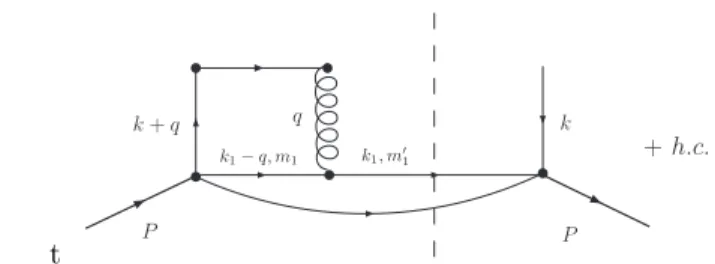 Fig. 1. The contributions to the Sivers function in the present approach.