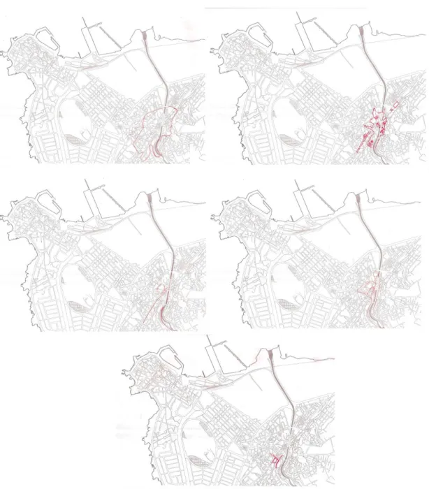 Figure 2: The different delineations of the project’s area as illustrated by the different actors