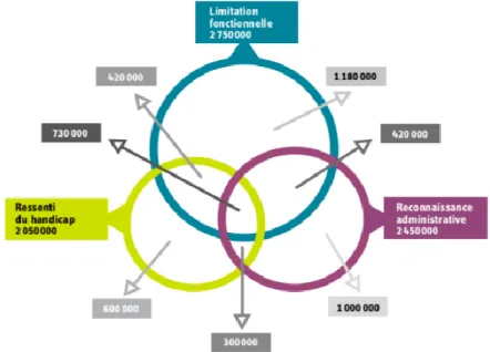 Figure 2 : Approche du nombre de personnes en situation de handicap en France 