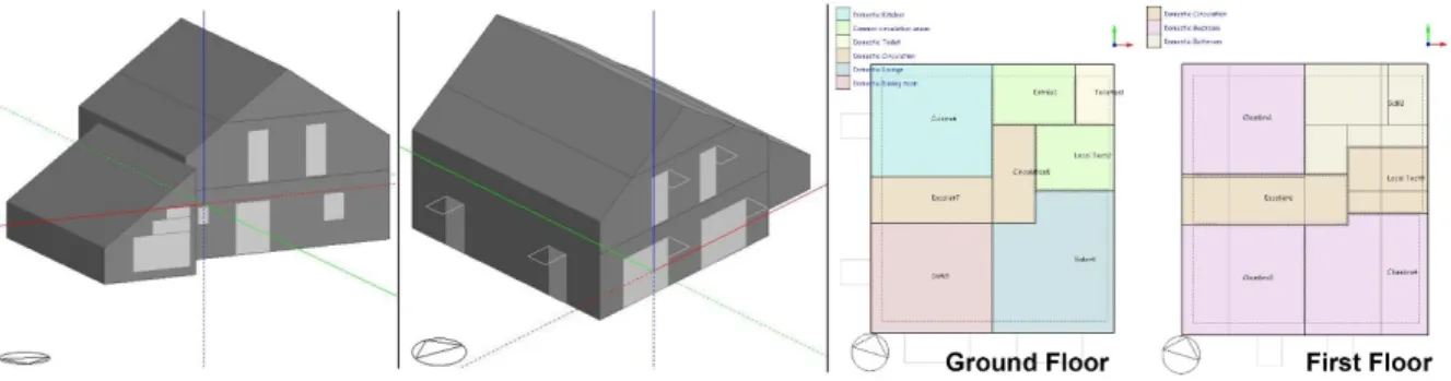Figure 4. Multizone building energy model in DesignBuilder [20]. 