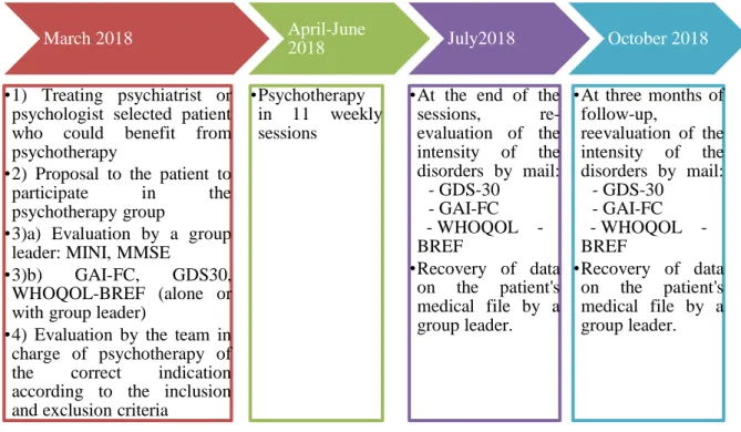 Figure 1 : Timeline VIVEC 2018 