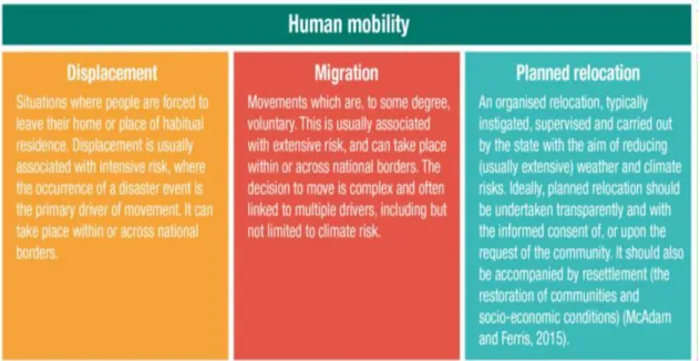 Figure 2: Human mobility and ‘planned relocation’ (McAdam &amp; Ferris 2015)  