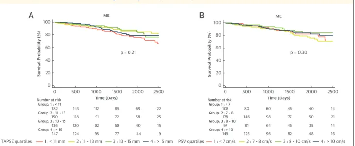 FIGURE 1 Kaplan-Meier Survival Curves of the Long-Term Prognostic Impact of Post-Operative RV Function
