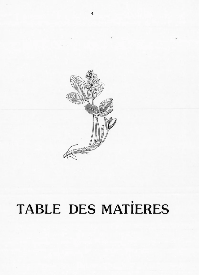 TABLE  DES  MATIERES  • 