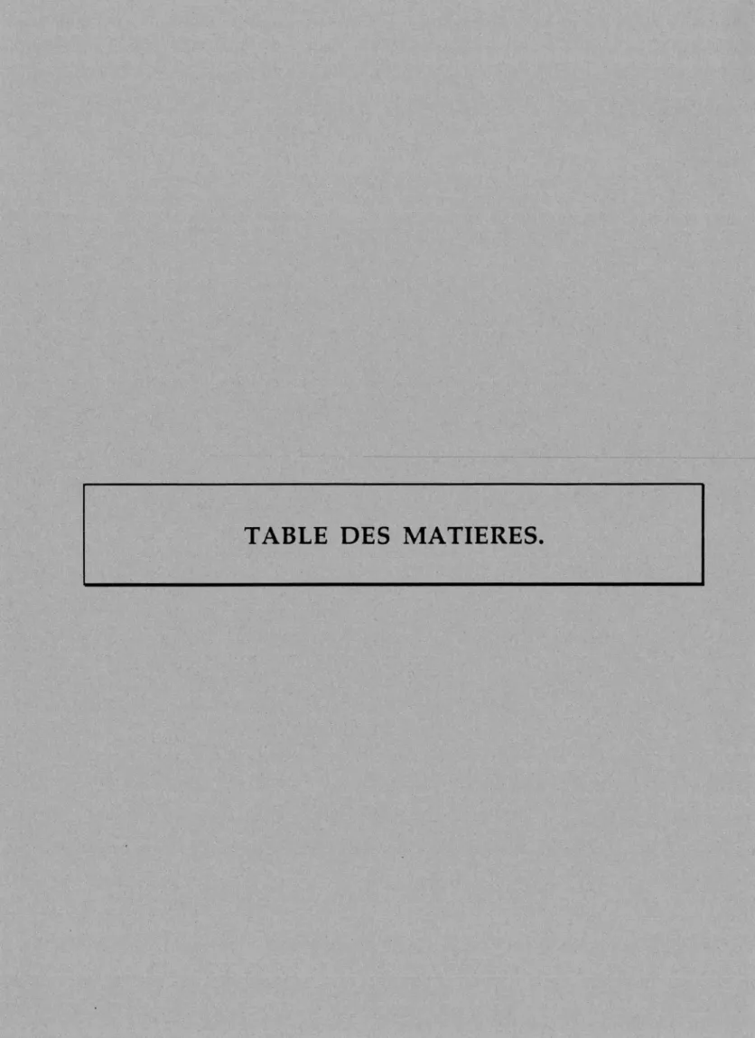 TABLE  DES  MATIERES. 