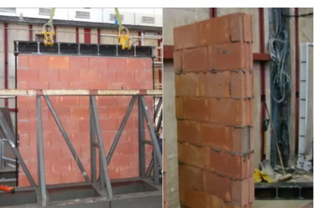 Figure 4.  Walls with an aspect ratio close to 1 (left) and 0.4 (right) 