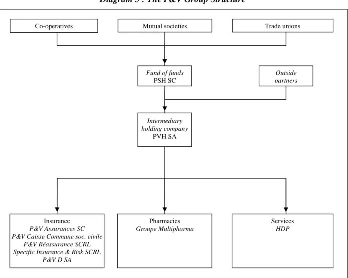 Diagram 5 : The P&amp;V Group Structure 