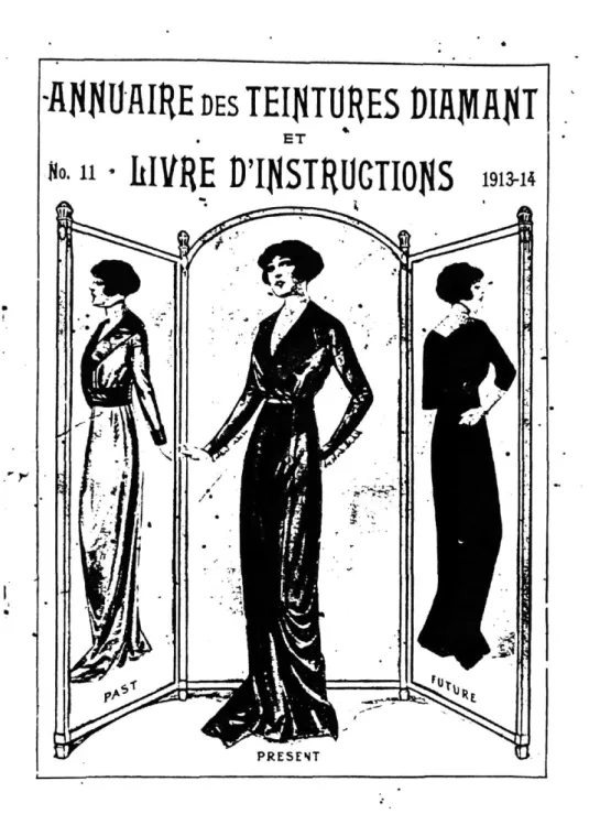 Figure 8: Page couverture de l'Annuaire des teintures Diamant et  livre d'instructions, Wells &amp; Richardson, 1913-14