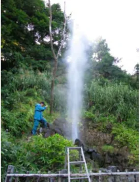 Fig. 3: A location of Onikobe geyser in Japan   Fig. 4: A photo of Onikobe geyser. 