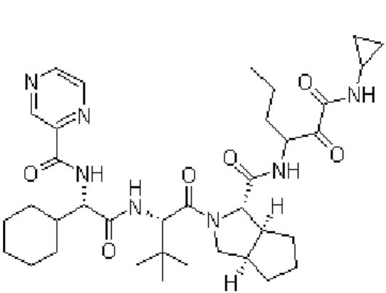 Figure 13 : Structure moléculaire du telaprevir  [61] . 