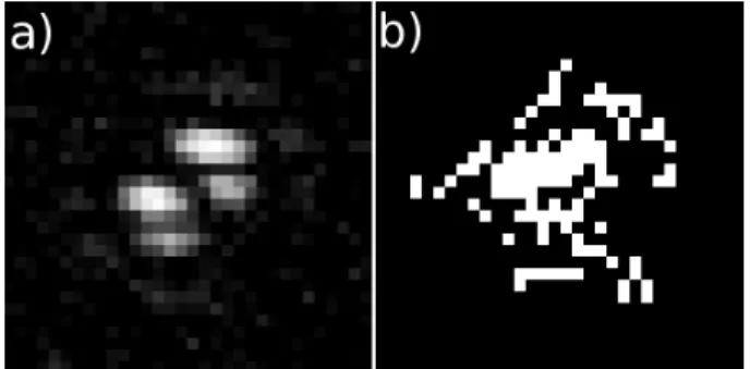Fig. 3.— Left panel: H -band image of the Cepheid EN TrA, generated by stacking some 100  individ-ual frames (5ms exposure time per frame)