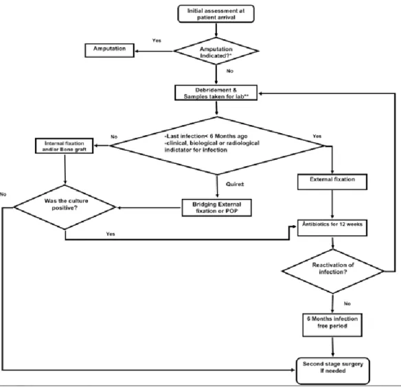 Figure 6 : Protocole de prise en charge des infections à Amman 