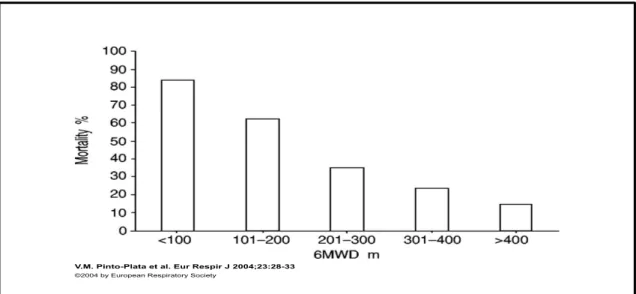 Figure n° 4 : Illustration graphique de la mortalité en fonction la distance au  TDM6