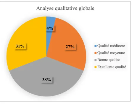 Figure 7 - Analyse qualitative globale 