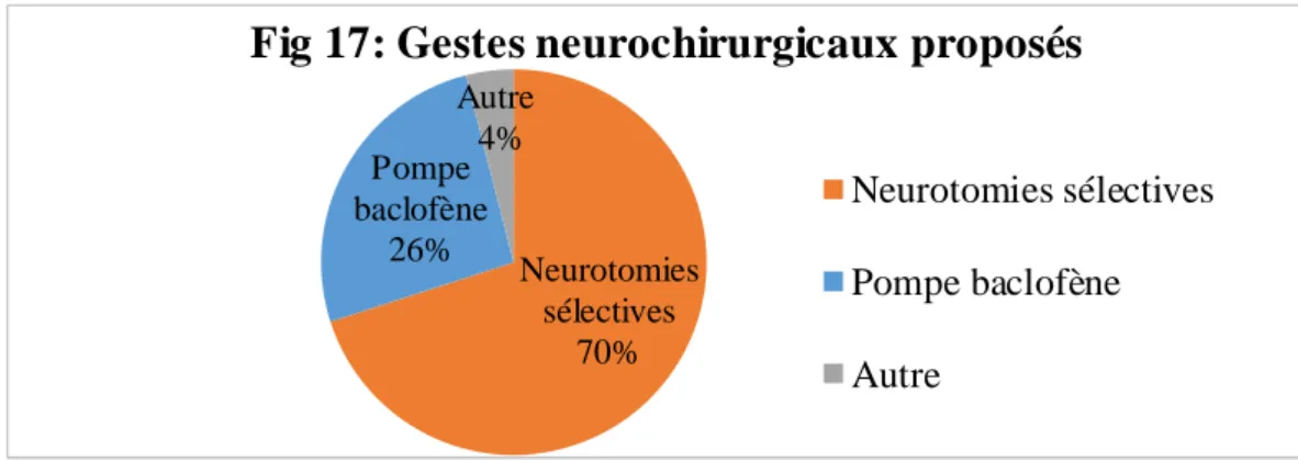 Fig 17: Gestes neurochirurgicaux proposés