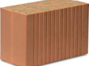 Figure 1. High thermal insulating clay block 