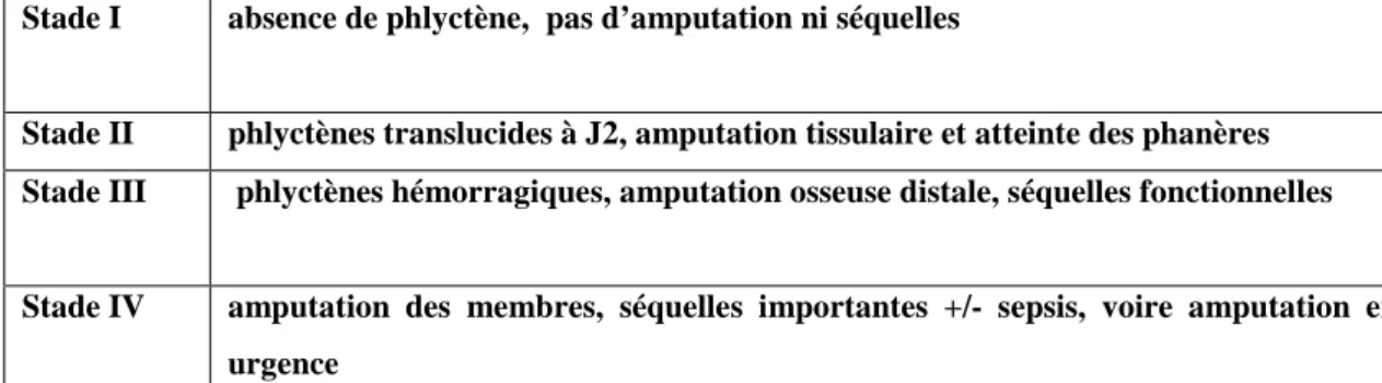 Tableau 1.2.   Classification DMTM   d‘après (20) 