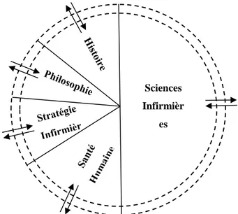 Figure 2 : Inspiré de Schlotfeldt (1988), la structure de la discipline infirmière 