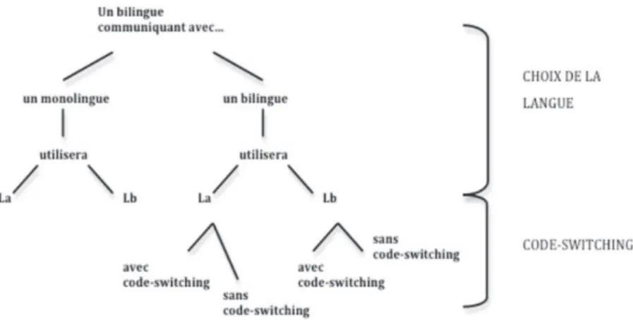 Figure 3. Choix de langue et code-switching 