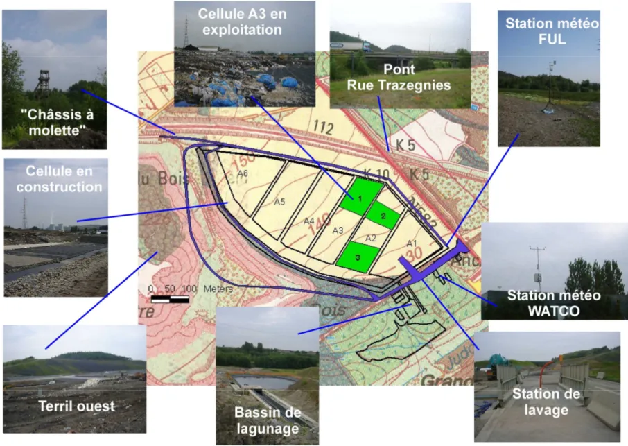 Figure 1 :Description du site du CET 