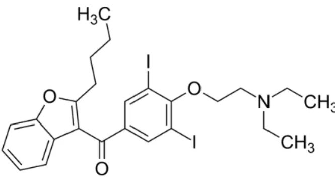 Figure 1 : Formule chimique de l’amiodarone  